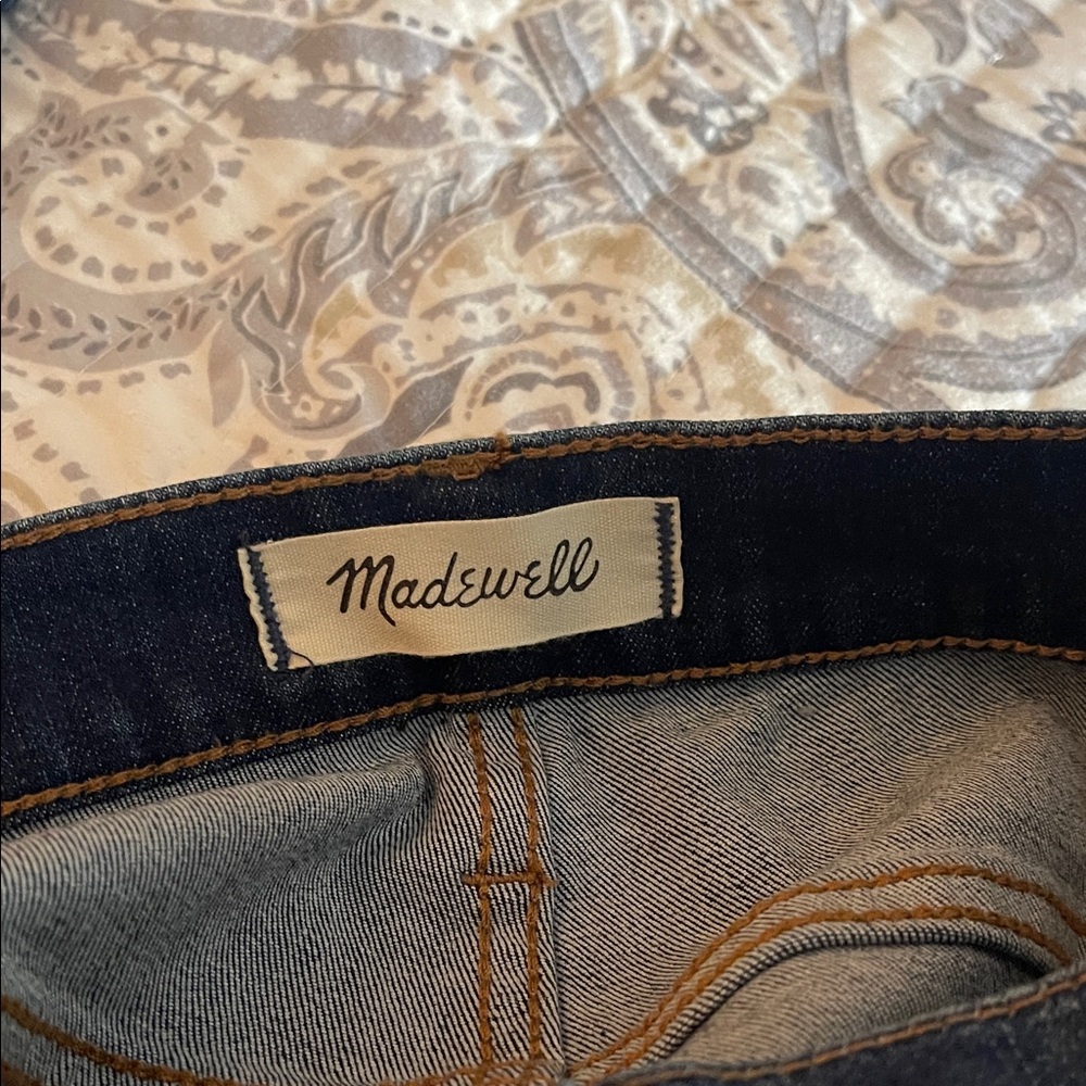 Madewell Cali Denim Boot Dark Blue Denim Jeans